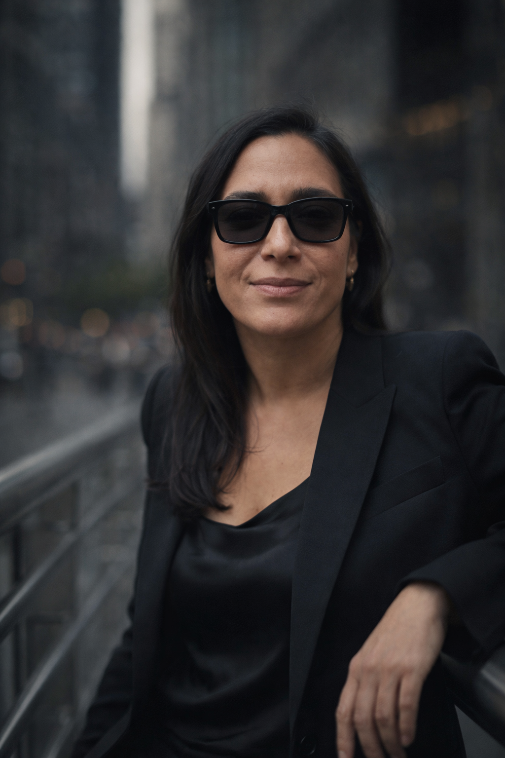 Ultra realistic luxury street portrait WOMAN