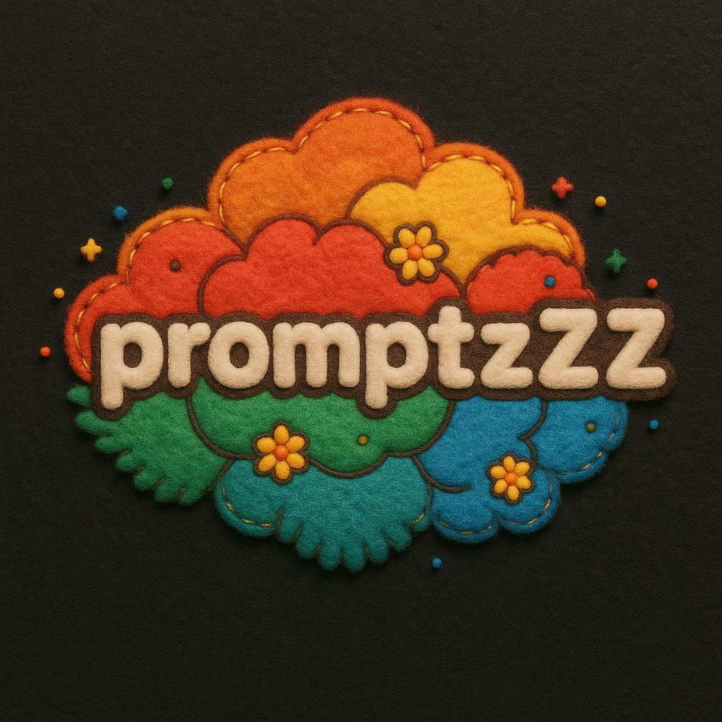 3D Felt Logo Prompt